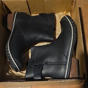 Sorel Black Slimboot Pull-On Boots